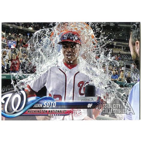 With soto up and mashing in the majors now, he was inserted into the lineup when the nationals continued the contest june 18. Juan Soto 2018 Topps Update Baseball Rookie Card RC (US300) | Steel City Collectibles