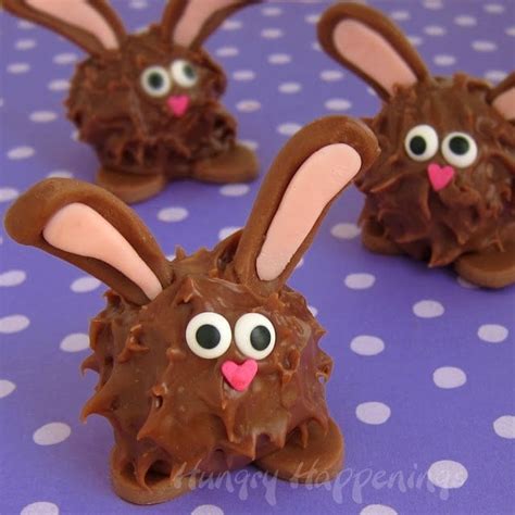 Peanut Butter Fudge Filled Chocolate Easter Bunnies Hungry Happenings