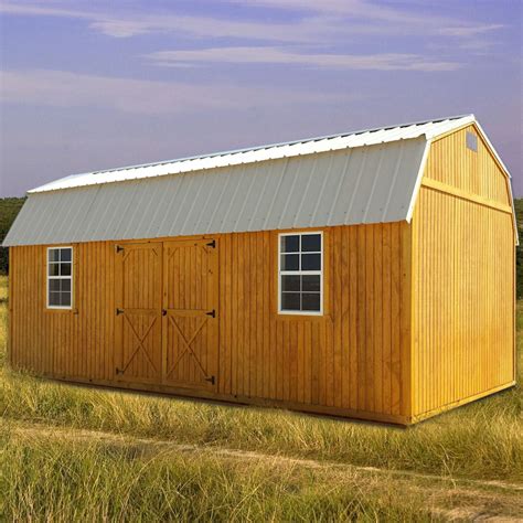 Side Lofted Barn Lofted Barn Cabin Garage Door Design Portable