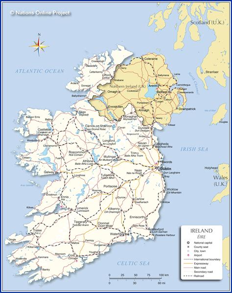 Political Map Of Ireland Nations Online Project