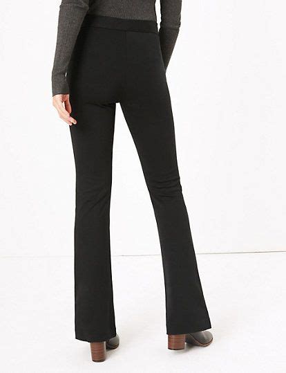 Jersey Slim Fit Bootcut Trousers Mands Collection Mands Trousers