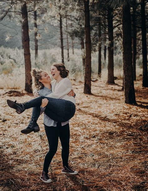 Los Angeles Wedding Photographers Engagement Session In Los Angeles Forest Lesbian