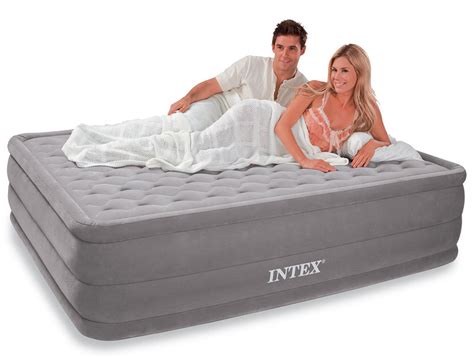 Inflatable mattresses, airbeds └ beds & mattresses └ furniture └ home & garden all categories antiques art twin size inflatable air bed mattress intex classic downy blue pump not included. Intex Queen Size Ultra Plush Raised Airbed Mattress + Pump ...