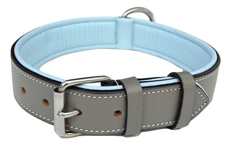 Soft Touch Collars Luxury Real Leather Padded Dog Collar The Capri