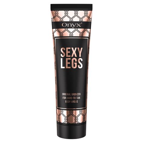 Onyx Sexy Legs Dark Tanning Bed Bronzer With Tan Enhancing Bronzers