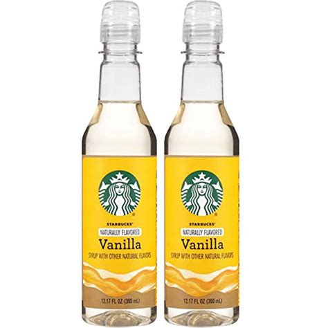 Starbucks Naturally Flavored Coffee Syrup Vanilla Fl Oz Bottles