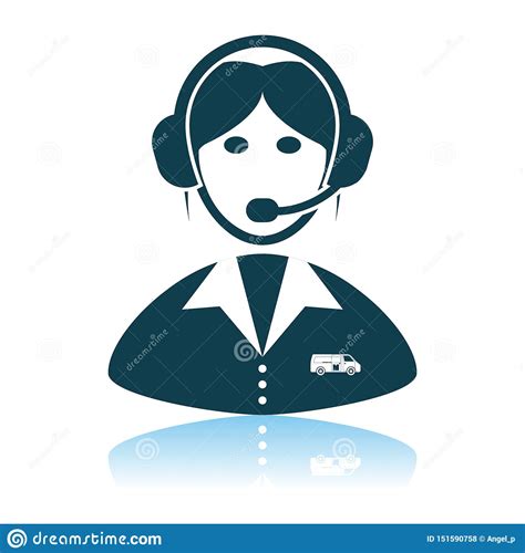 Red Dispatcher Icon Vector Royalty Free Stock Photography