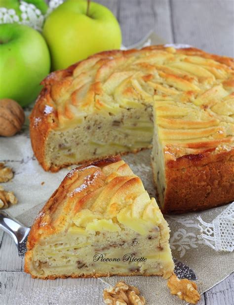 Torta Di Mele Con Noci E Cannella Soffice Golosa E Profumata