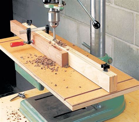 Drill Press Table Fence Woodworking Project Woodsmith Plans