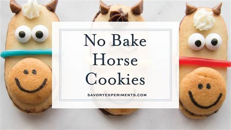 No Bake Horse Cookies Youtube