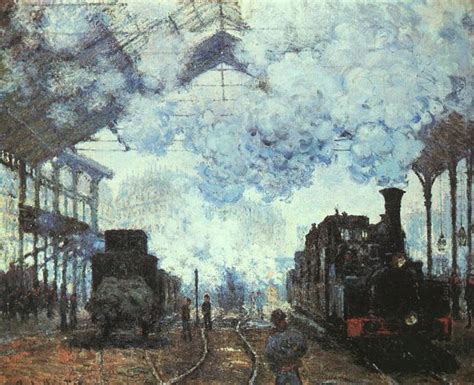 Gare St Lazare By Claude Oscar Monet Oil Painting Information