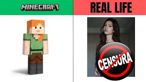 Minecraft Vs Real Life Youtube