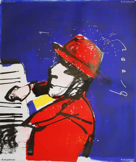 Kunstwerwerk van herman brood zijn te koop en te huur bij amersfoort art. Herman Brood | Piano man op linnen te koop