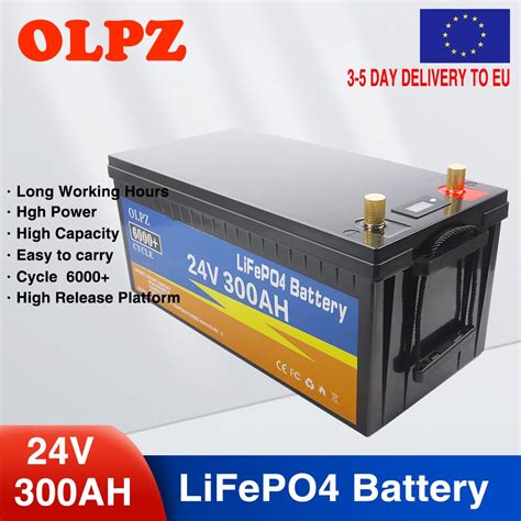24v 300ah Lifepo4 Battery Built In 300a Bms Lithium Battery For