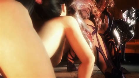 3D Hentai Threesome In Bath With Teen Girl Rough