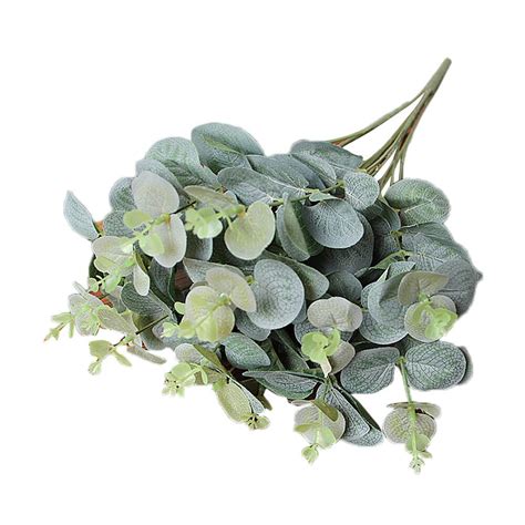 Green Artificial Leaf Decorative Eucalyptus Leave Simulation Plants