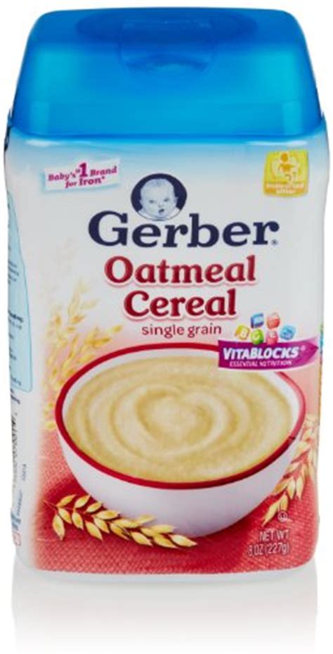 Gerber Baby Cereal Oatmeal 8 Oz Reviews Baby Food Best