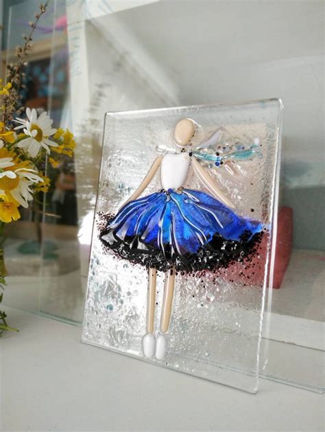 Fused Glass Wall Art Ballerina Fused Glass Pucture T For Etsy