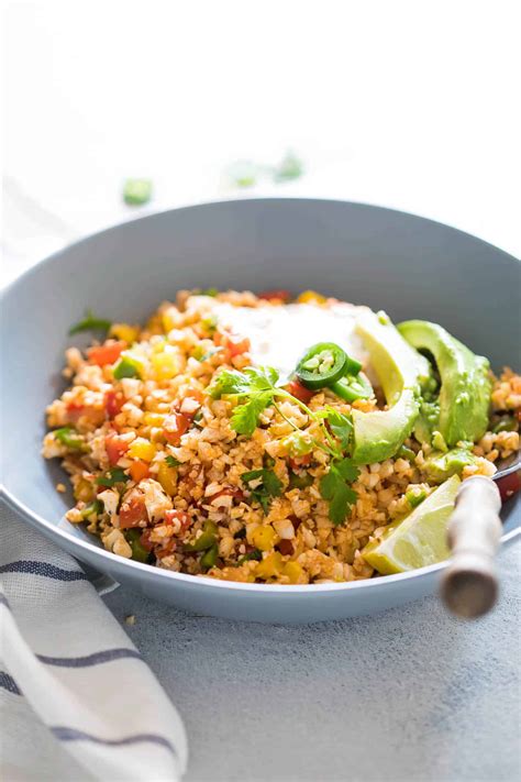 Cauliflower rice or riced cauliflower has been replacing tradtional rice in a lot of recipes over the last few years. Low Carb Mexican Cauliflower Rice (Paleo, Vegan, Keto ...