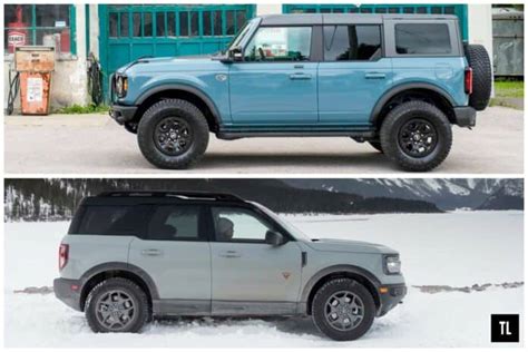 Ford Bronco Vs Bronco Sport Brothers From Different Mothers