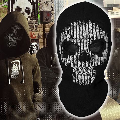 Watch Dogs 2 Skull Skeleton Balaclavas Ghost Hacker Marcus Cosplay