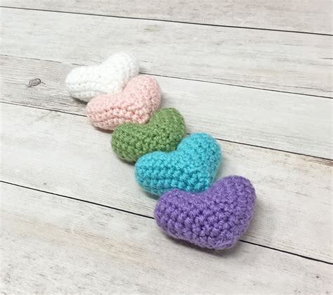 Mini Amigurumi Heart Pattern Grace And Yarn