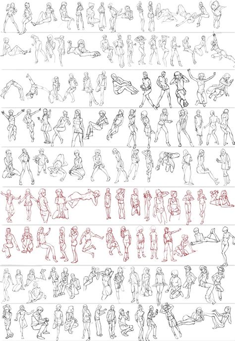 figure drawing gestures for animation drawing body poses figure reference gesture drawing