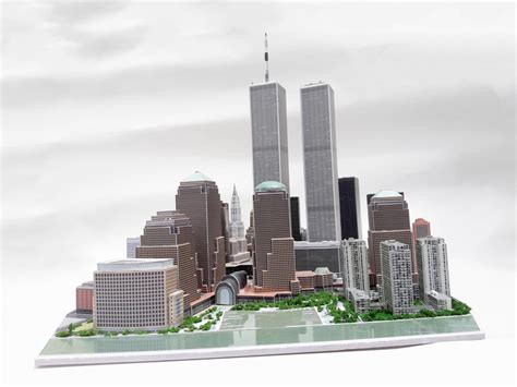 11500 Scale Wtc Paper Model New York Skyscraper Imodeler