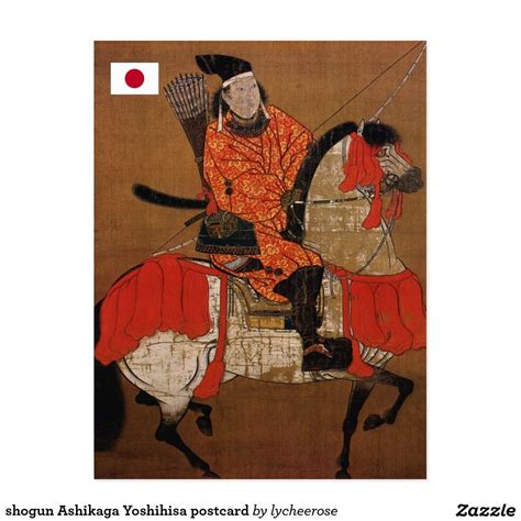 Shogun Ashikaga Yoshihisa Postcard Japanese Art Japanese Painting