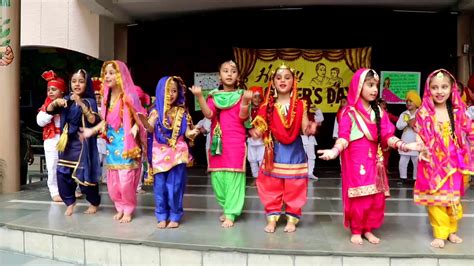 Bhangra Gidha Nursery Class Children Are Dancing Sghp Golden Avenue