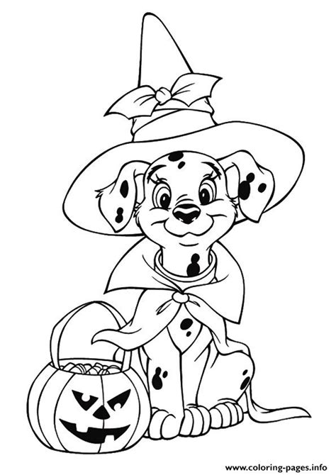 Find more coloring pages >. The Dalmatian Celebrating Halloween Disney Halloween ...