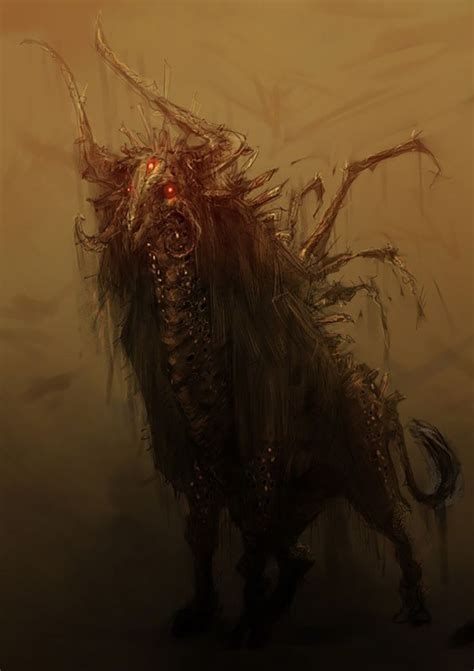 Demon Bull Beast Creature Art Illustration Demon Art Creature
