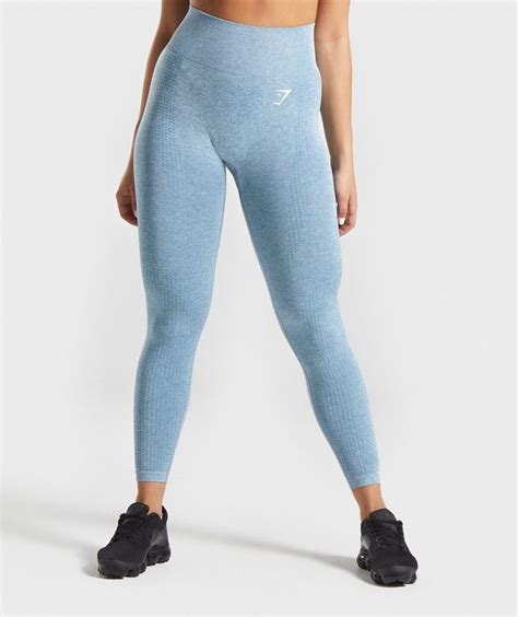 Gymshark Vital Seamless Leggings Teal Marl Seamless Leggings Womens Workout Outfits