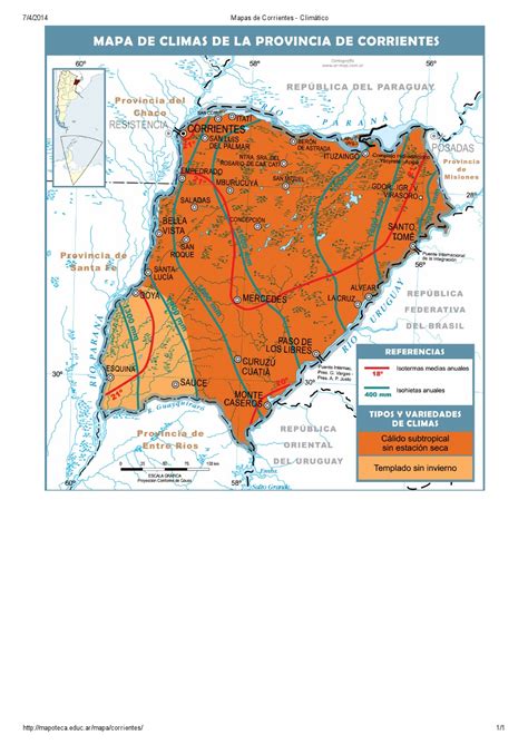 Mapa Para Imprimir De Corrientes Argentina Mapa Climático De
