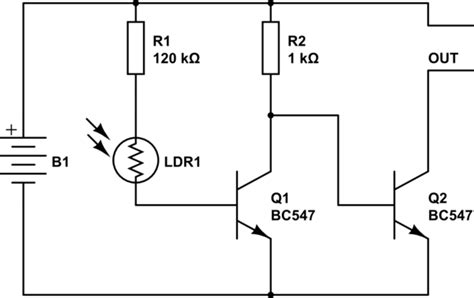 switches - Confusing dark sensor circuit diagram ...