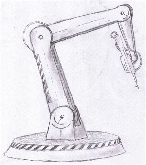 Robotic Arm Sketch By Gonazar On Deviantart