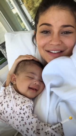 Kylie Jenner Shares Clips Of Her Daughter Smiling While Sleeping And It S So Adorable Photos