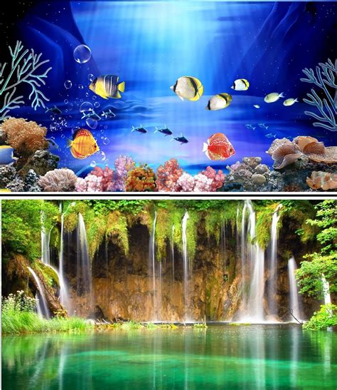 31 Double Sided Aquarium Background Backdrop Fish Tank Reptile