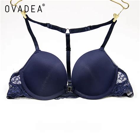 Ovadea Women S Sexy Lace Open Cup Bra Front Closure Satin Bra Set Seamless Wire Free Lingerie