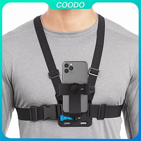 Mobile Phone Chest Strap Mount Gopro Chest Harness Holder For Vlog Pov Chest Mount For