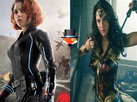 An Icon For Woman Empowerment Wonder Woman Vs Black Widow Sarcastic Fox