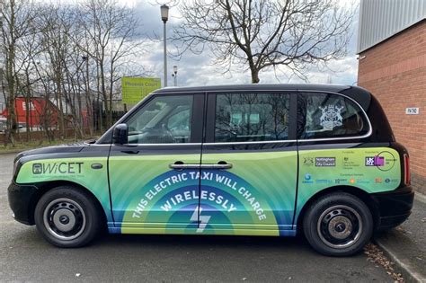 New Electric Taxi Livery For UKs First Wireless Charging Trial