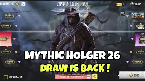 🤯 Mythic Holger 26 Dark Frontier Draw Opening In Cod Mobile Dark
