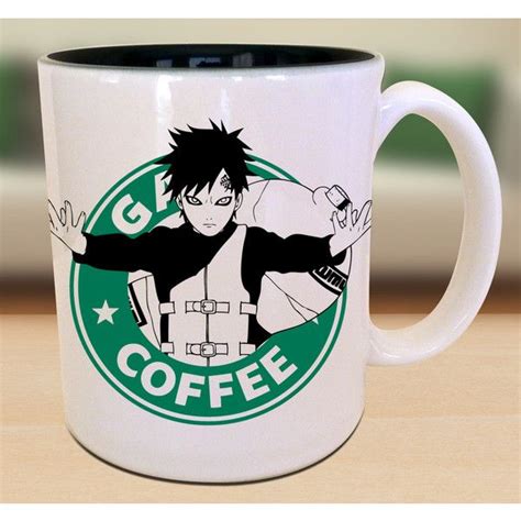 Gaara X Naruto X Starbucks Anime Manga Gamer Geek Inspired Mug Gaara