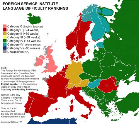 European Language Map Reveals The Hardest Language To Learn