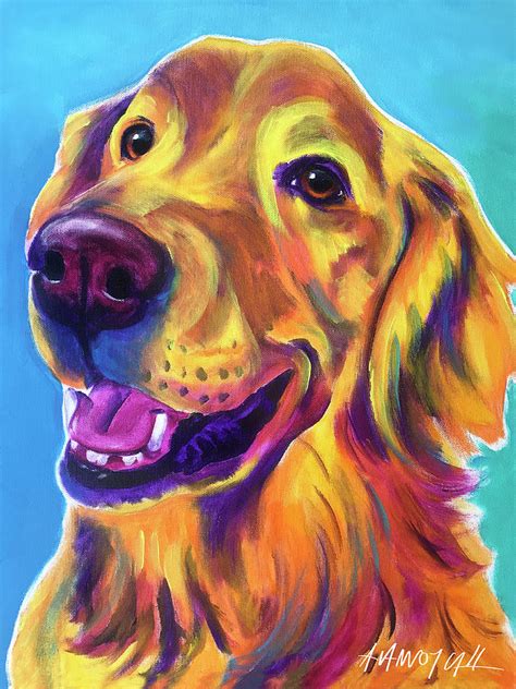 Golden Retriever Tobin Painting By Dawg Painter
