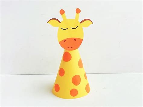 Paper Cone Giraffe Craft Our Kid Things