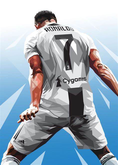 Cr7 Iconic Celebration Poster By Wpap Me Displate Soccer