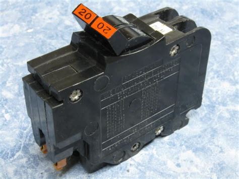 20 Amp Federal Pacific Stab Lok Nc 20 A Double Or 2 P Breaker Nice