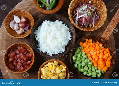 Vietnamese Food Fried Rice Asian Eating Stock Photo Image Of